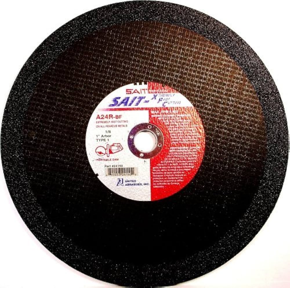 United Abrasives SAIT 23410 12X1/8X1 A24R General Purpose